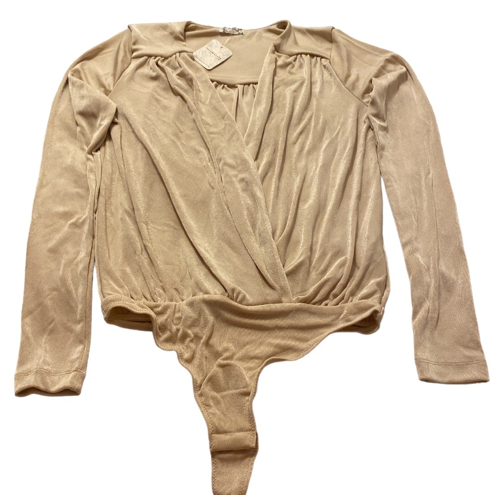 Free People Turnt Bodysuit in Blossom Pearl, NWT, Small, $70